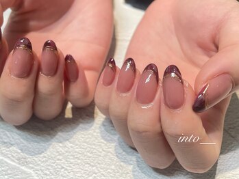 ネイルサロン イントゥ(into_)/フレンチ　アンティーク　ミラー