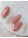 毎年人気♪桜ネイル