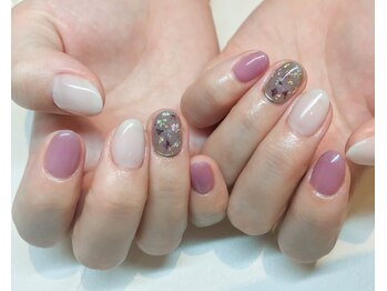 ネイル アヴァンス あべのルシアス店(Nail AVANCE.)/人気デザイン押し花ネイル 太田
