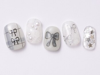 アイ ネイルズ 天神店(I nails)/チェックリボン ¥8300