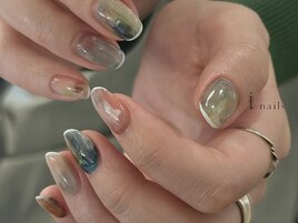 春色マーブルスキニーフレンチ