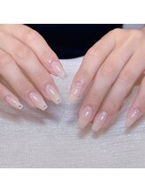 スリー リア ネイル 心斎橋(3-Leah Nail)/ワンカラー+ストーン１０粒