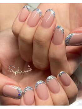サフィールネイルサフィールネイル(Saphir nail)/ガラスフレンチ