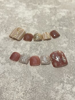 エーナイン イオン福島店/フットネイル定額デザイン