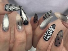 ネイルメゾン 梅田(NAIL MAISON)/ボーダーマグブラックチーク
