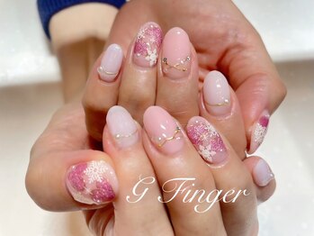 雪の結晶&バレンタインネイル♪