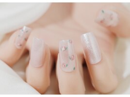 シンプル薔薇ネイル