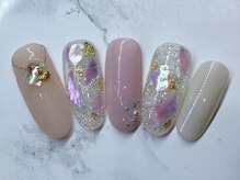ラリュールネイル(L'Allure nail)/シェルネイル￥8200