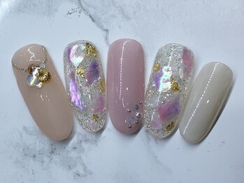 ラリュールネイル(L'Allure nail)/シェルネイル¥8200