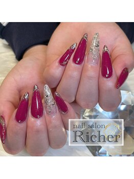 エスフィーネイルサロン リシェル(Esfy nailsalon Richer)/ボルドーネイル