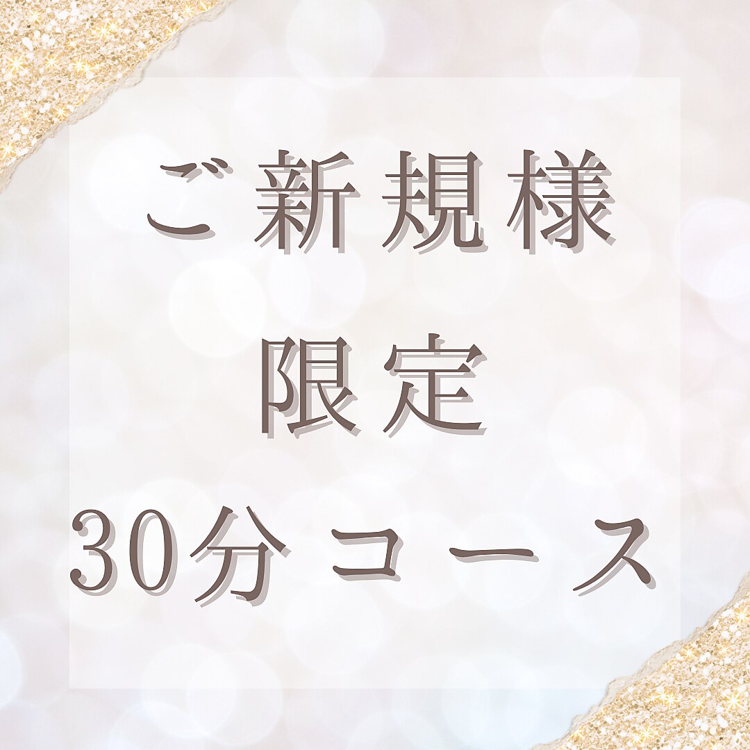 《ご新規様限定》30分コース　10000円