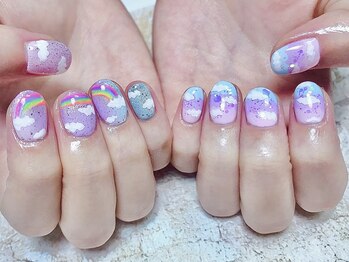 ティーエス ネイル ガーデン(T.S Nail Garden)/雲アート