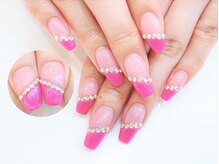 ネイルコレクション ピンク(Nail Collection Pink)/長さ出しジェル放題★フレンチ