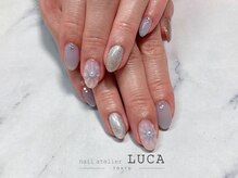 ネイルアトリエルカ(nail atelier LUCA)/M-704 ぷっくりフラワーネイル