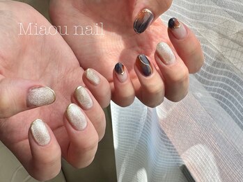 ミャウネイル(Miaou nail)/10本free design ¥11000