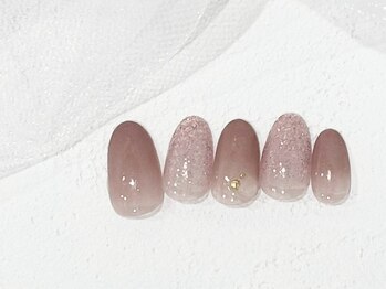 リベレ 福島店(LIBELLE)/透け感ネイル/秋デザイン