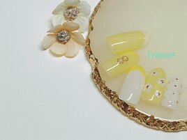 新作　お花ホログラム×フレンチ