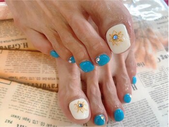 ネイルサロン ヒルズ(nail salon Hills)/フット親指アートコース