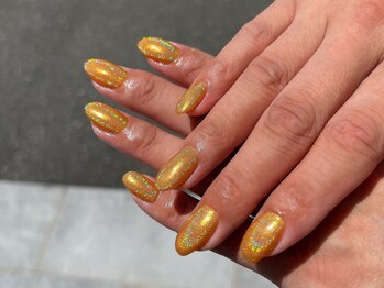 ブランシュネイル(BlancheNail)/あっつぅ～い夏にオーロラネイル