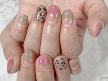 ひまりネイル(ひまりnail)/横フレンチ ラメライン