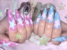 プリンセス(Princess)/ヒョウ柄星ネイル9700円