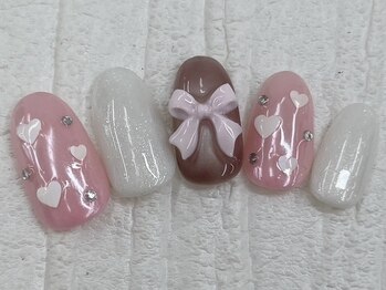 ハニービービー(Honey Bee Bee)/ガーリーリボンネイル