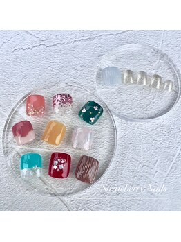 ストロベリーネイルズ(StrawberryNails)/フット親指アート定額