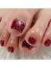 【華やかな足元に】FOOTアート2本付　新規￥5500/再来￥6500　