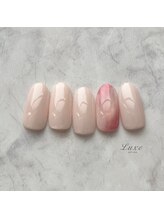 ネイルサロンリュクス (nailsalon Luxe)/桃ネイル