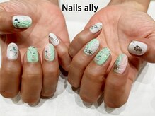 ネイルズアリー 立川店(Nails ally)/マーメイド×貝×ヒトデ×シェル