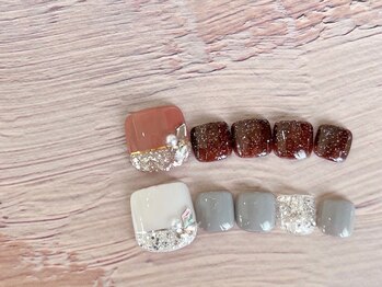 ネイルサロン ブリオン(Nail Salon Bullion)/スパークガラスネイル