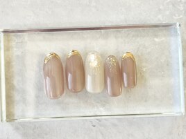 メタリックニュアンスフレンチ
