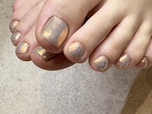 ヌル ネイル 堀江(NURU NAIL HORIE)/おしゃれミラー フットネイル☆