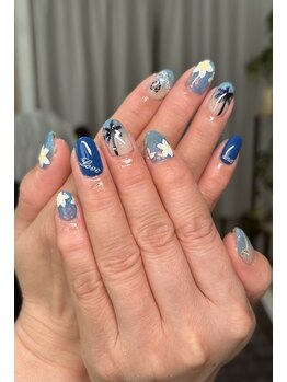 アクアマリン(AQUAMARINE)/夏ネイル