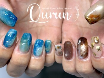 クルン 大阪 御幣島(Qurun)/ちぐはぐネイル