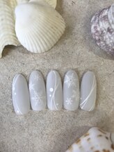 アネラ アイラッシュアンドネイル 六本木店(Anela Eyelash&nail)/☆雪の結晶ネイル☆