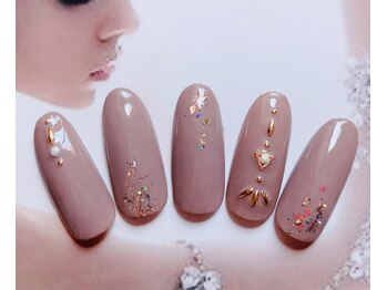 エンジェルビューティーネイルアンドアイラッシュ(Angel Beauty nail&eyelash)/大人のシンプル定額ネイル☆秋冬