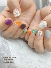 お祭りネイル