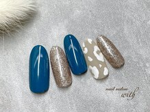 ウィズ 神戸(with)/大人な秋レオパードネイル