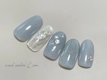 リアン(Lien)/ブルーネイルで梅雨にもピッタリ