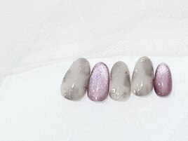 ニュアンスネイル/秋デザイン