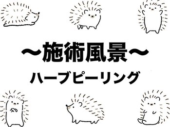 ハリーハリー(Harry＆Harry)/ハーブピーリングの流れ