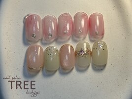 【新作】ピンクニュアンスネイル