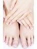 【FOOT】＊オフ有＊極上フット角質ケア+ジェル定額アート¥24000→19000