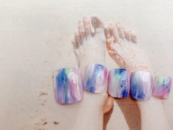 ネイルサロン&スクール ジーナ(GINA)/ブル―×ニュアンス