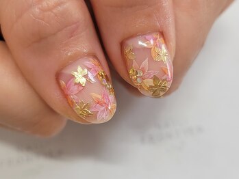 和柄もみじネイル11980円