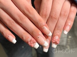 フレンチネイル◇リボン