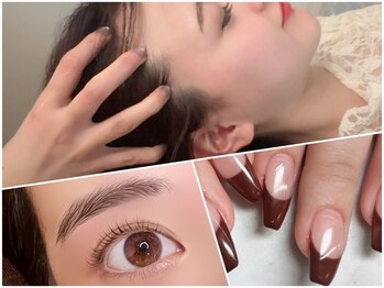 美人ヶ丘の写真/【個室完備】ネイルしながらまつ毛もお肌もキレイに!1度の来店で完了＊小顔/毛穴/耳ツボジュエリー/まつげ