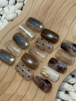 ケーネイルアトリエK 泉中央店(nail atelier)の写真/【自分だけのハイセンスネイルを堪能】オフ/ドライケア無料が嬉しい！泉中央駅徒歩3分の完全定額制サロン☆