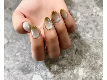 アンドネイル ビューティー(AND nail,beauty)/冬ネイル/ダブルグラデーション